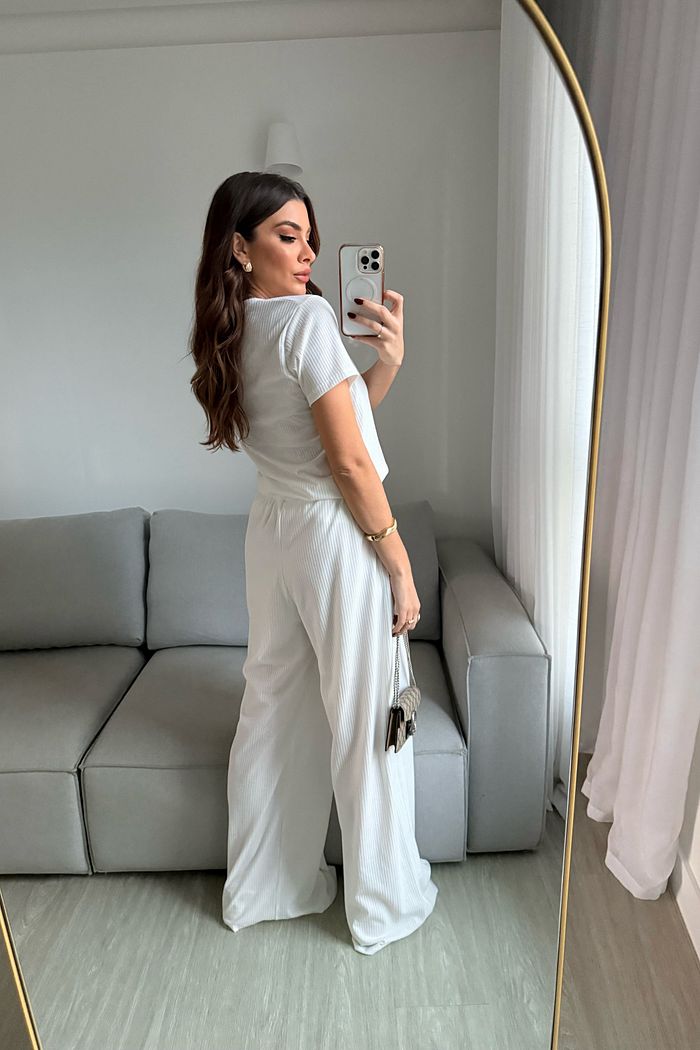 CONJUNTO CANELADO AMANDA OFF WHITE