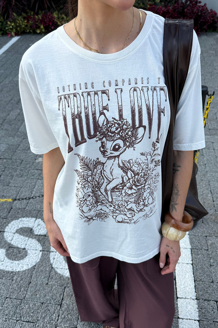 T-SHIRT ESTONADA TRUE LOVE BAMBI OFF WHITE