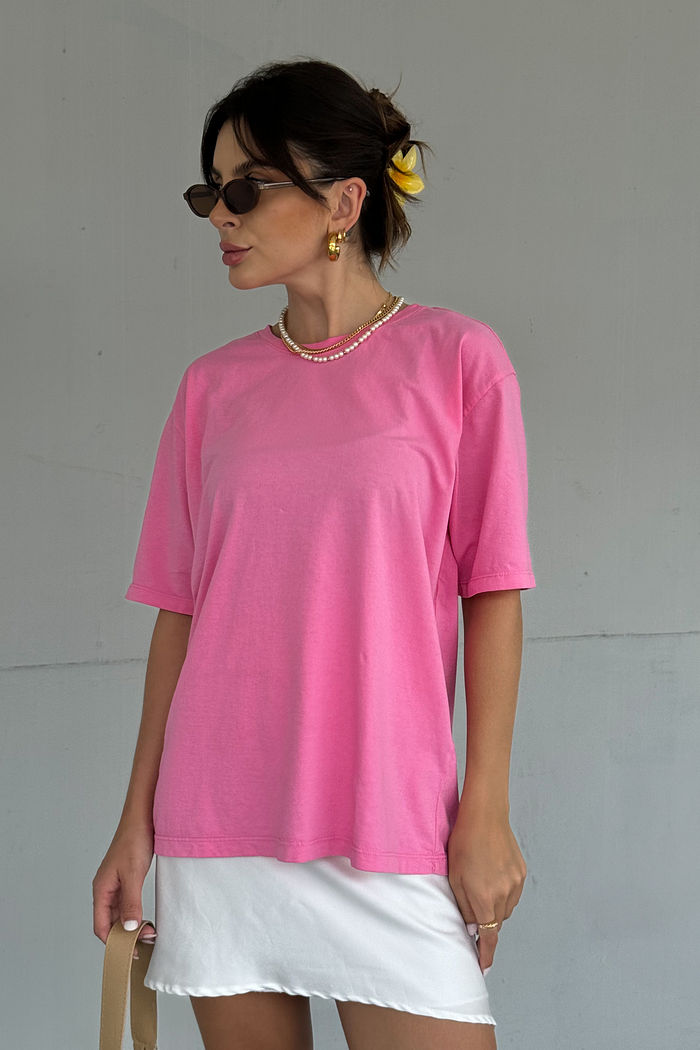 T-SHIRT ESTONADA LISA ROSA CREAM