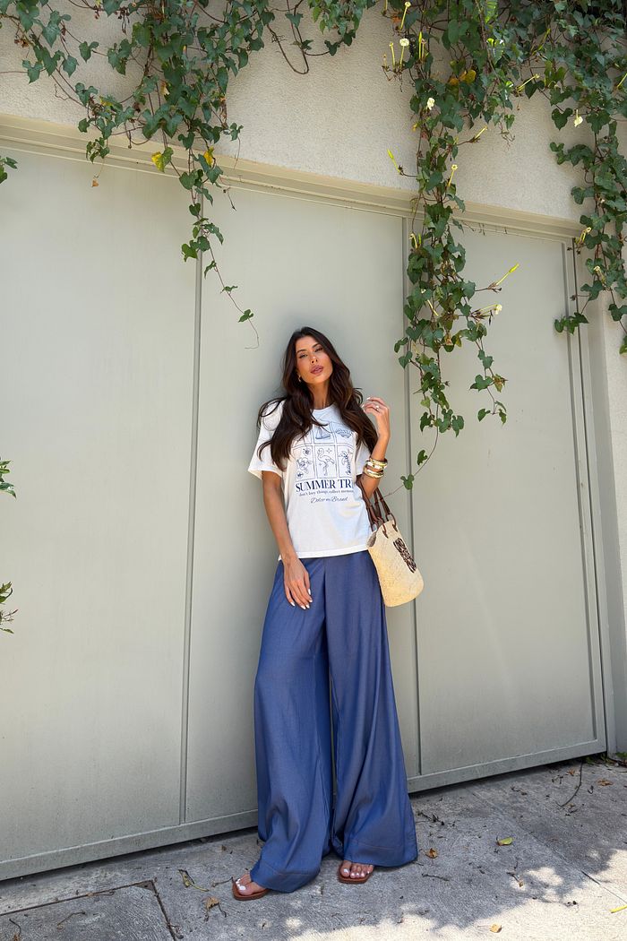 T-SHIRT ESTONADA CARDS OF SUMMER OFF WHITE