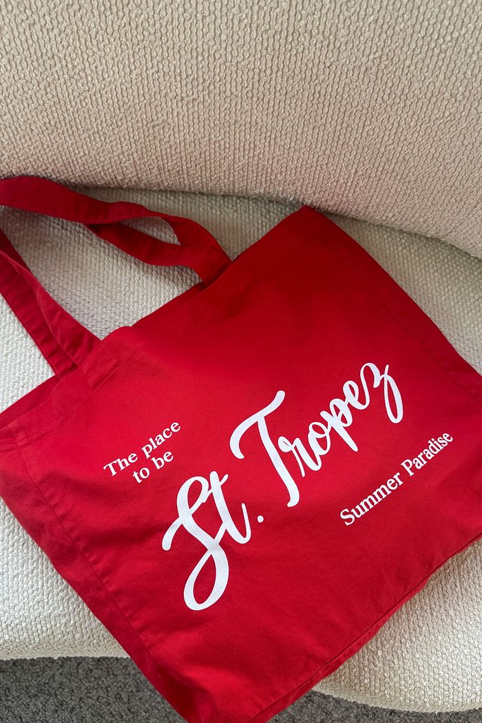 ECOBAG ST TROPEZ VERMELHA