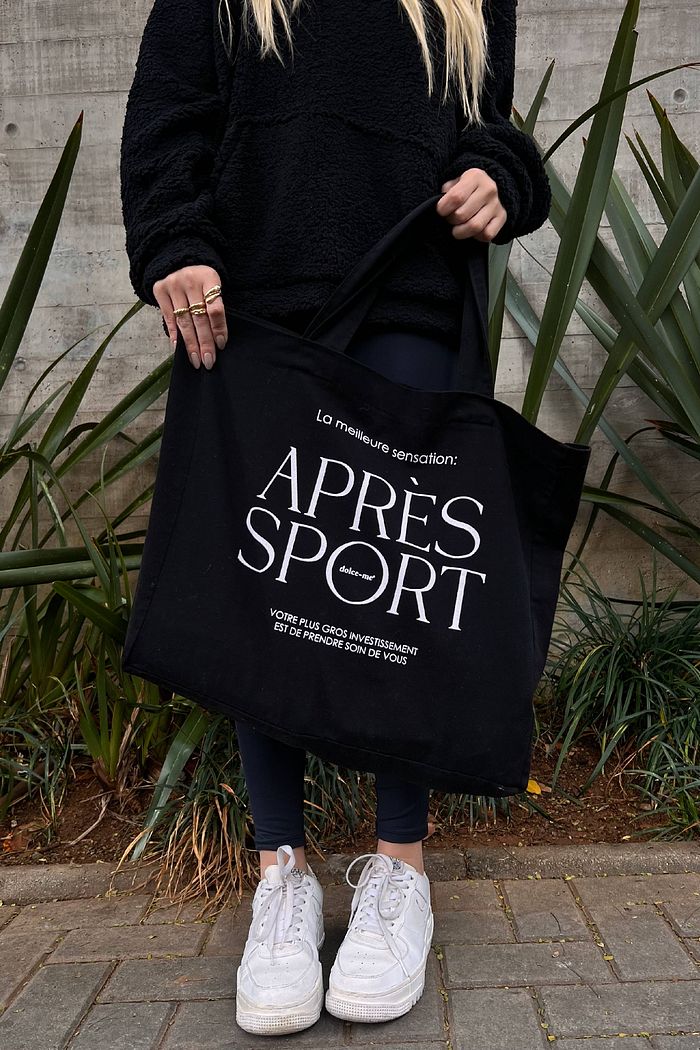 ECOBAG APRÈS SPORT PRETO