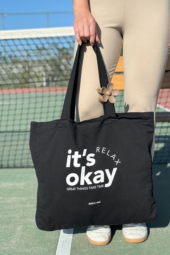 ECOBAG IT'S OKAY PRETA