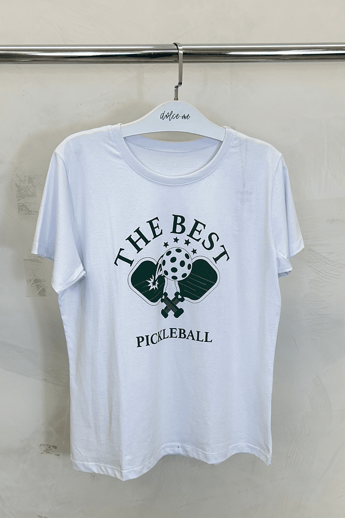 T-SHIRT PICKLEBALL BRANCO