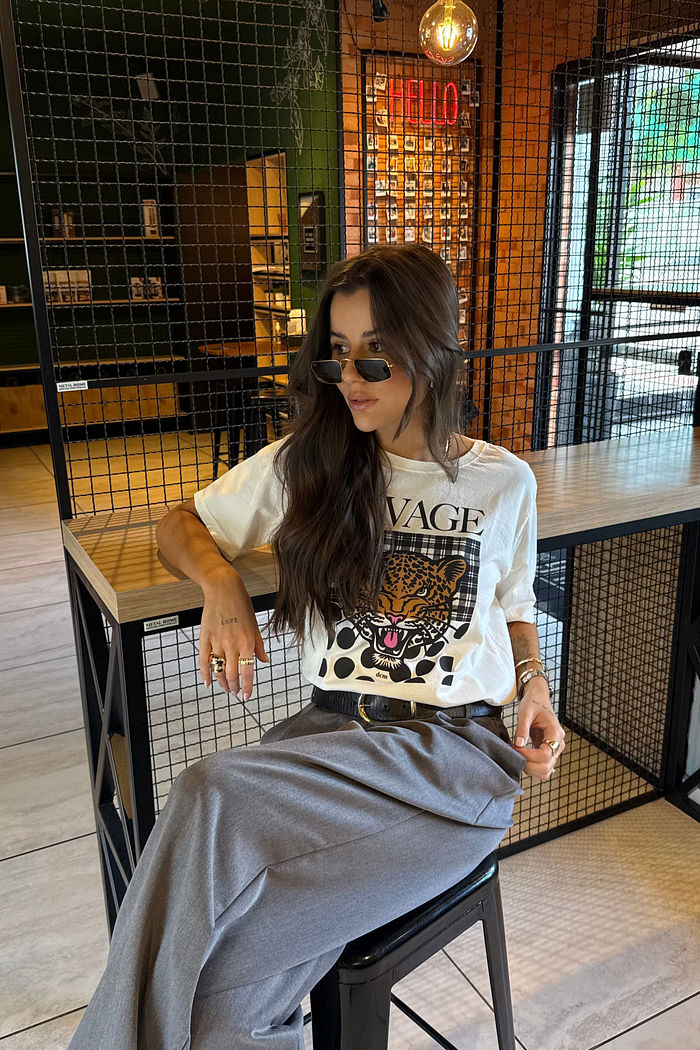 T-SHIRT ESTONADA SAVAGE OFF WHITE