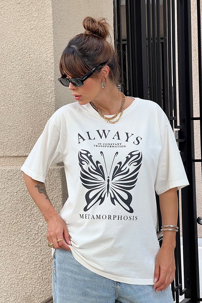 T-SHIRT ESTONADA METAMORPHOSIS OFF WHITE