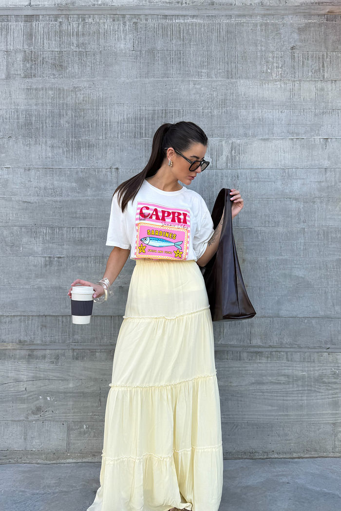 T-SHIRT ESTONADA CAPRI SARDINES OFF WHITE