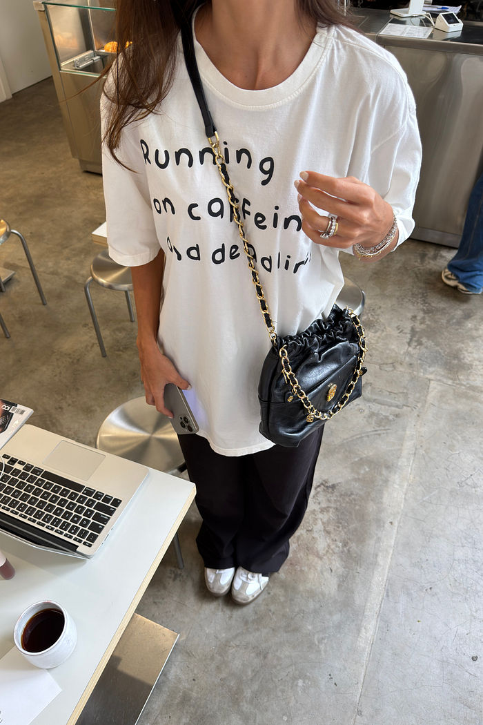 T-SHIRT OVERSIZED RUNNING OFF WHITE