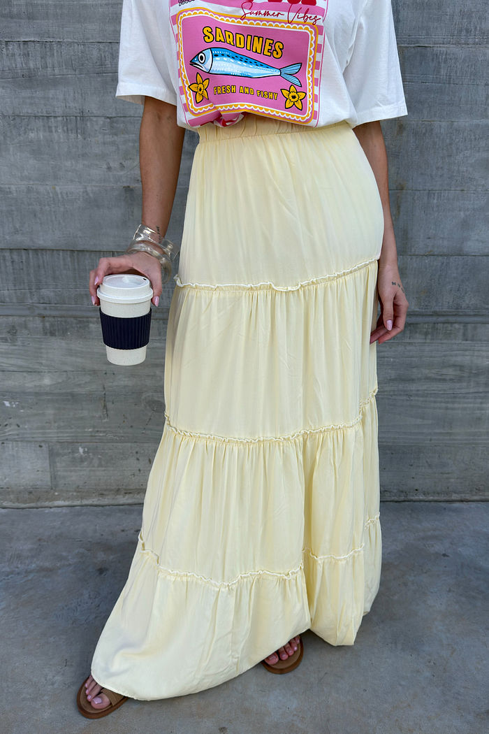 SAIA LONGA BLAIR AMARELO MANTEIGA