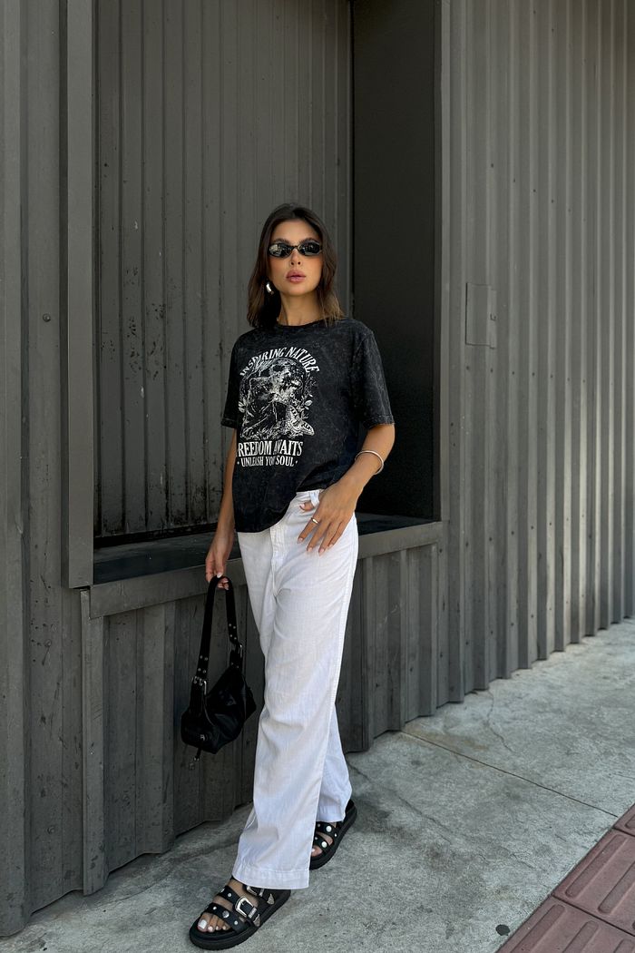 T-SHIRT ESTONADA INSPIRING NATURE PRETO SKY