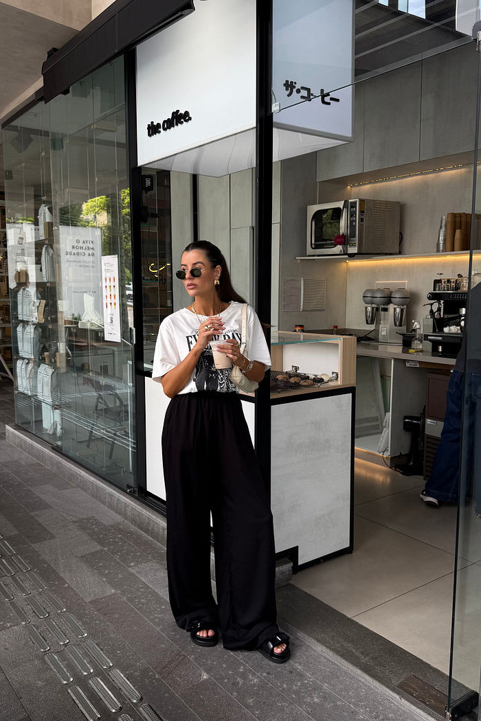 CALÇA PANTALONA LIA PRETA