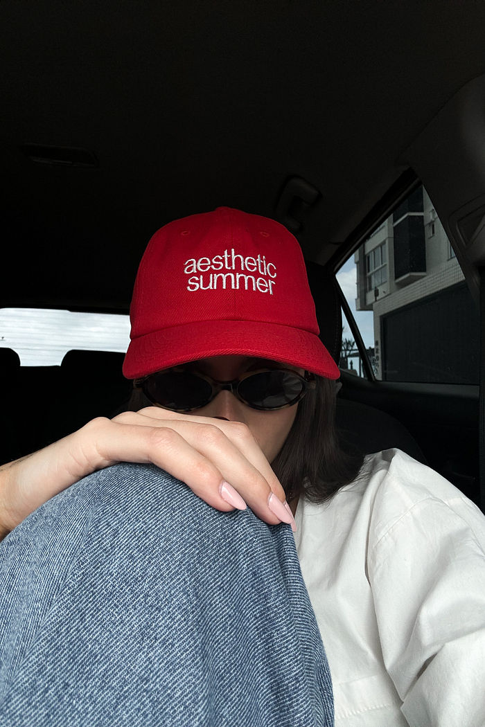 BONÉ AESTHETIC SUMMER VERMELHO