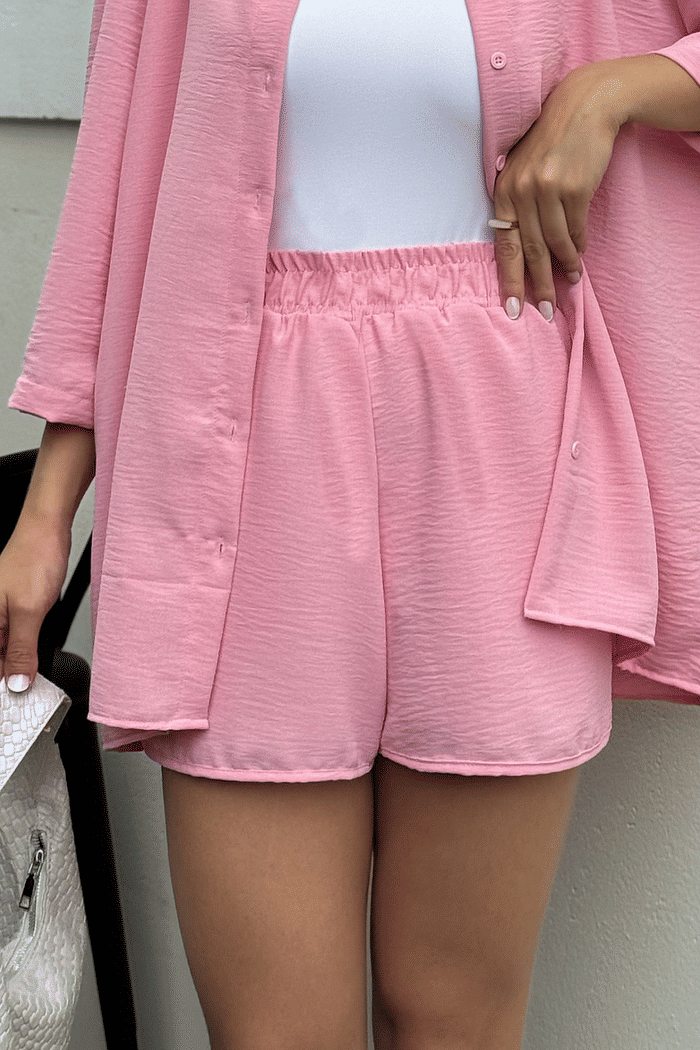 SHORTS FRESH COM BOLSOS ROSA CANDY