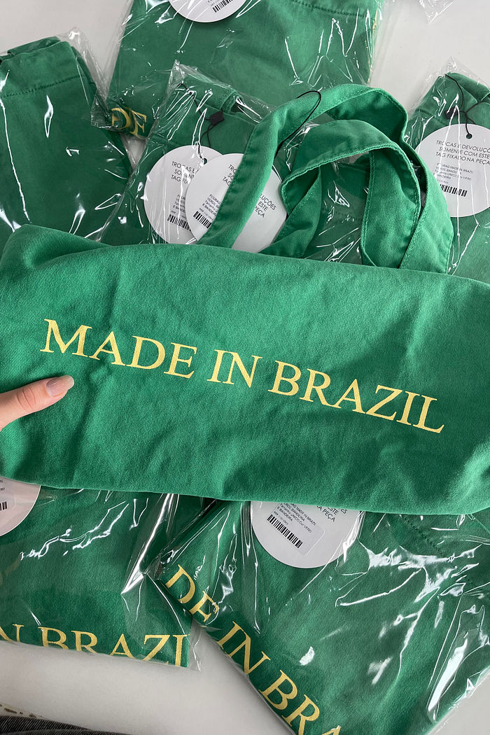 ECOBAG MADE IN BRAZIL VERDE BANDEIRA