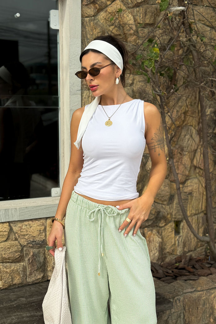 BLUSA DECOTE CANOA GIULIA BRANCA