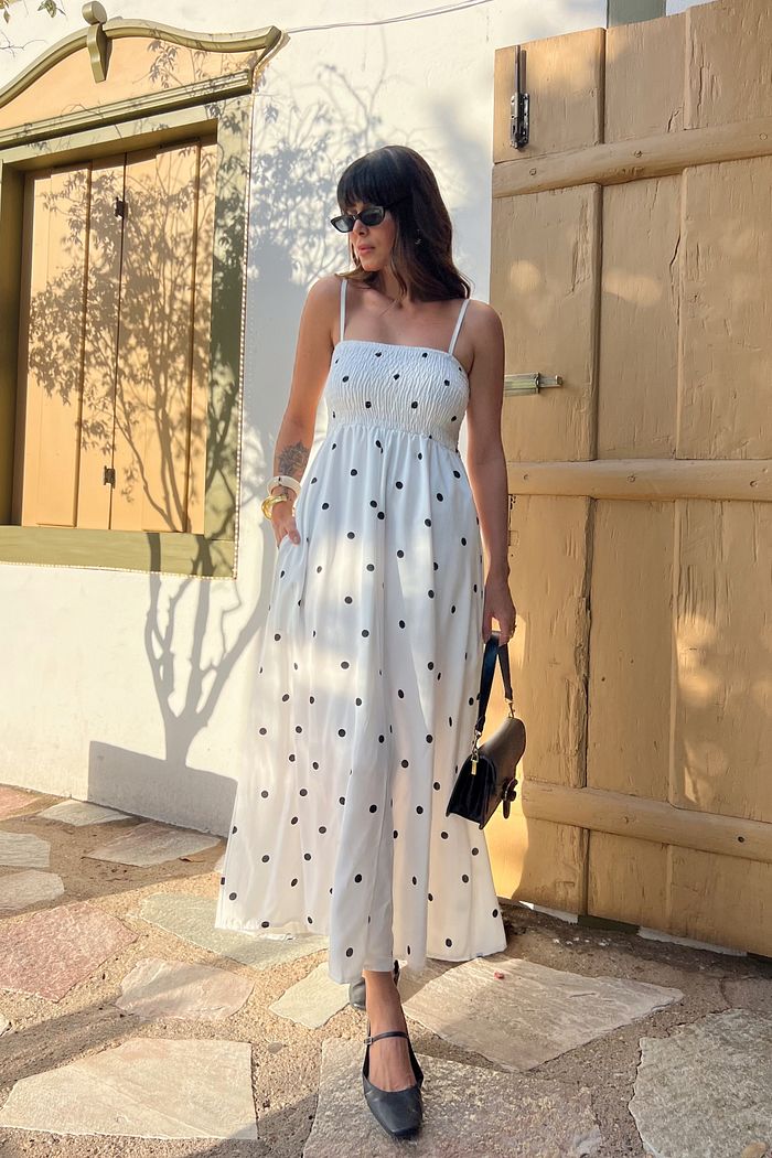 VESTIDO MIDI PANDORA POÁ BRANCO