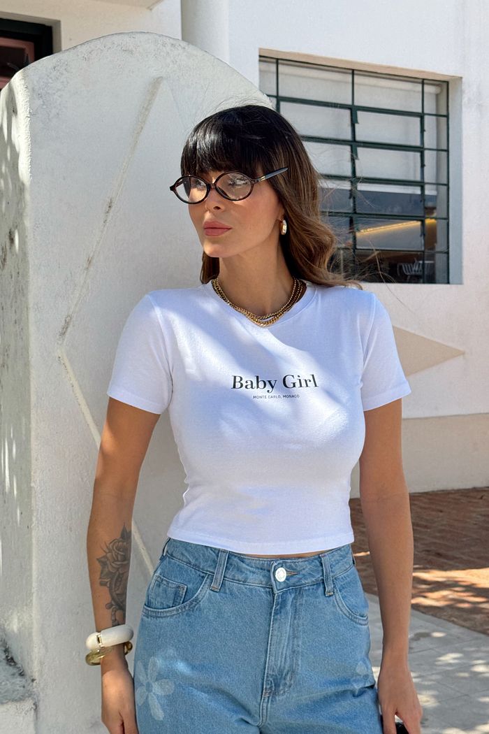 BABY TEE BABY GIRL BRANCA