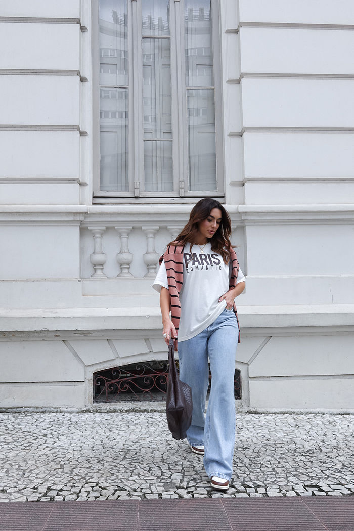 T-SHIRT ESTONADA PARIS ROMANTIC OFF WHITE