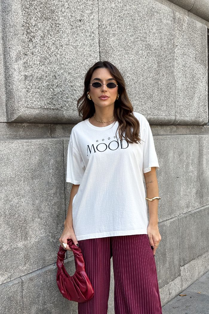T-SHIRT ESTONADA GOOD MOOD OFF WHITE
