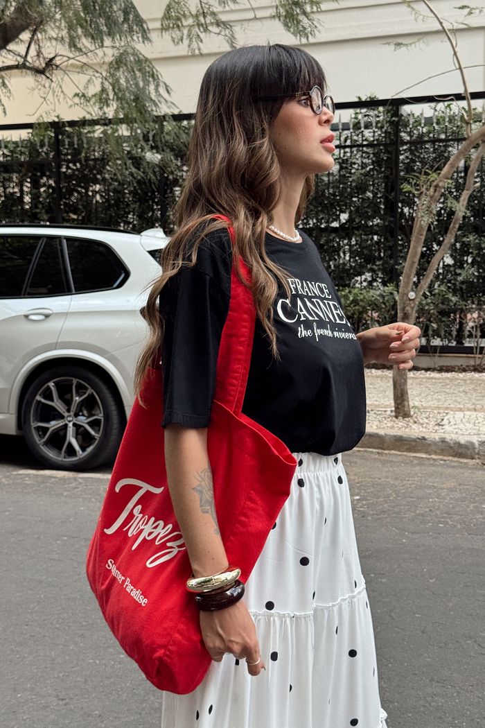 ECOBAG ST TROPEZ VERMELHA