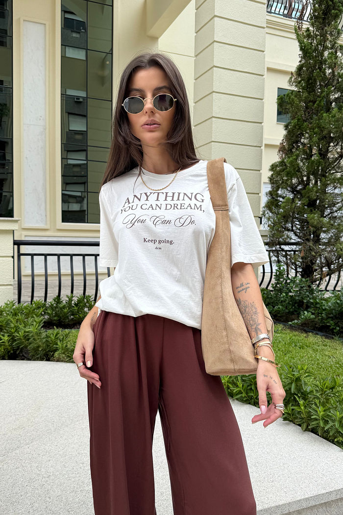 T-SHIRT ESTONADA YOU CAN DREAM OFF WHITE