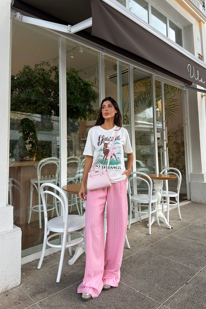 T-SHIRT ESTONADA GRACEFUL BAMBI OFF WHITE