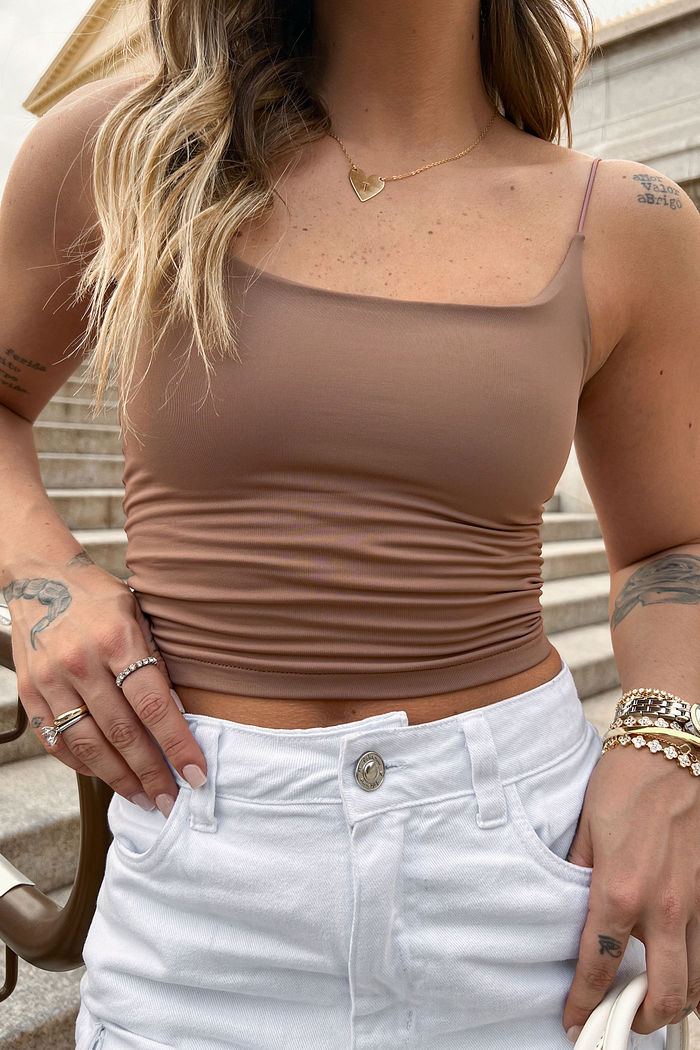 TOP MALU MARROM CAPPUCINO