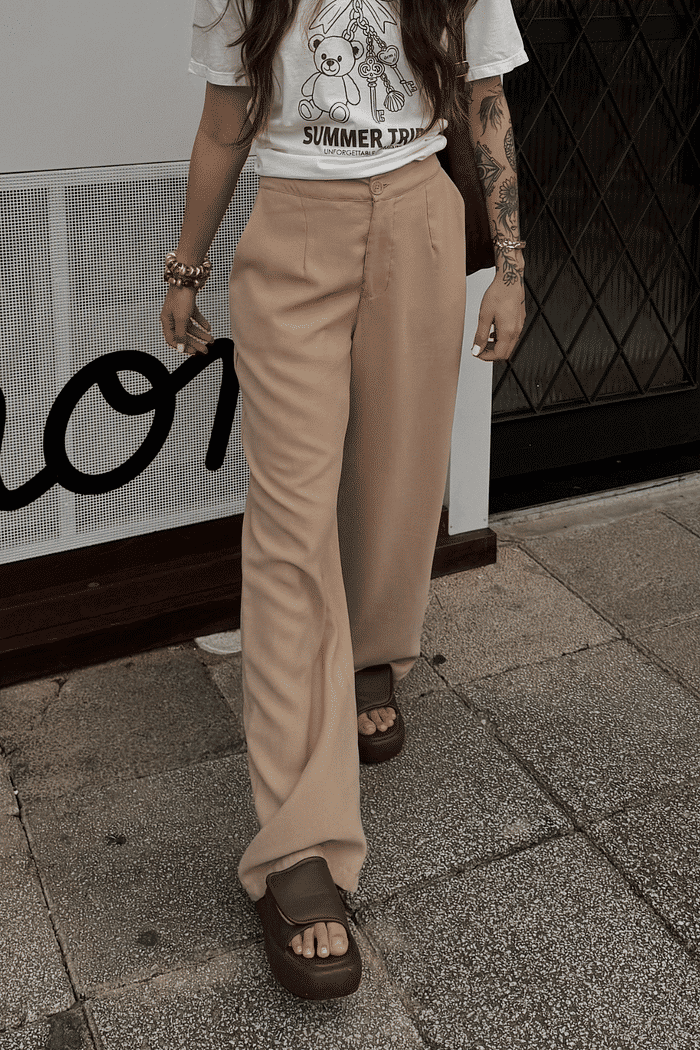 CALÇA ALFAIATARIA ALISSA AREIA