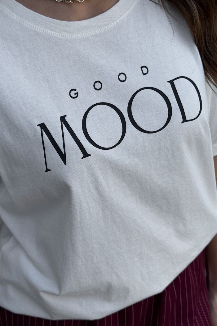 T-SHIRT ESTONADA GOOD MOOD OFF WHITE