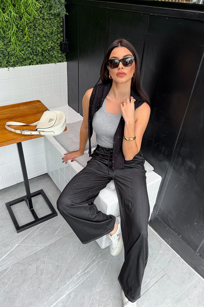 CALÇA PANTALONA ELOA PRETA