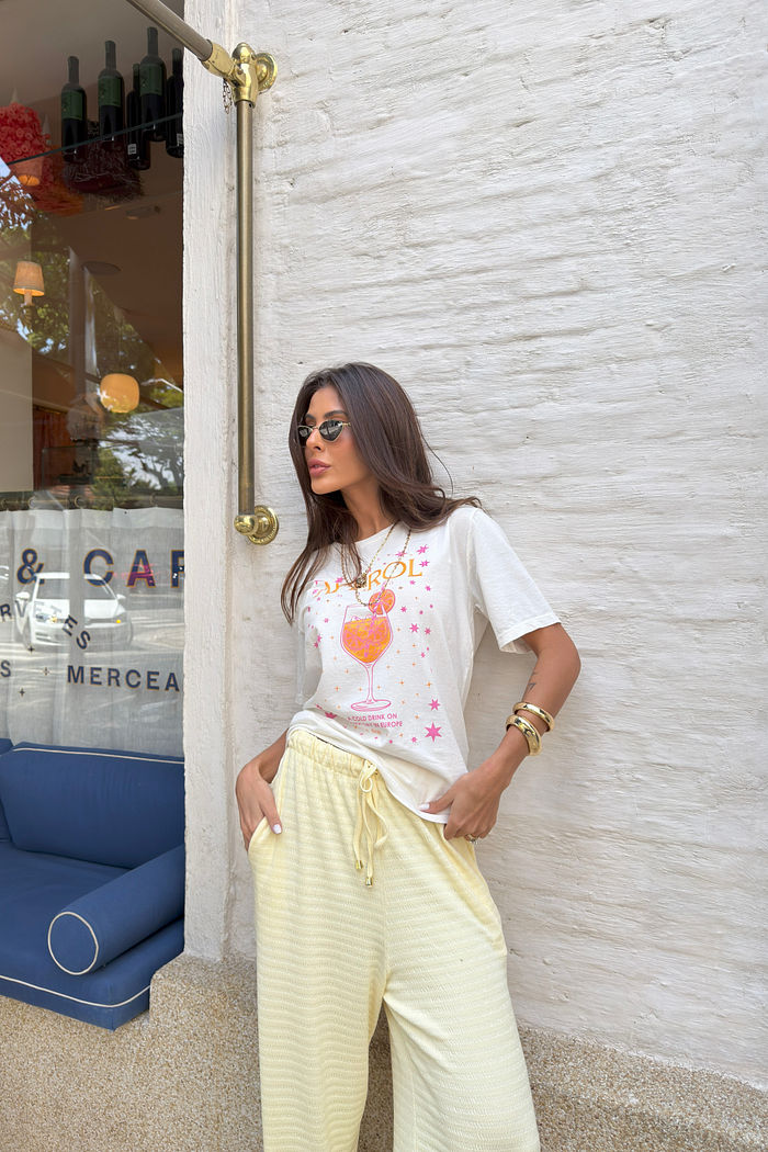 T-SHIRT ESTONADA APEROL MOOD OFF WHITE