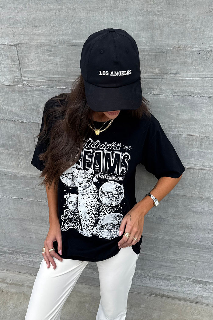 BONÉ DAD HAT LOS ANGELES PRETO