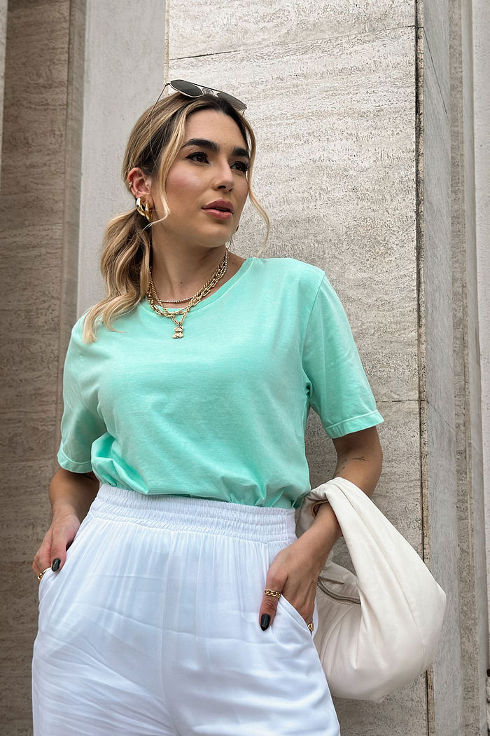 T-SHIRT ESTONADA LISA VERDE CANDY