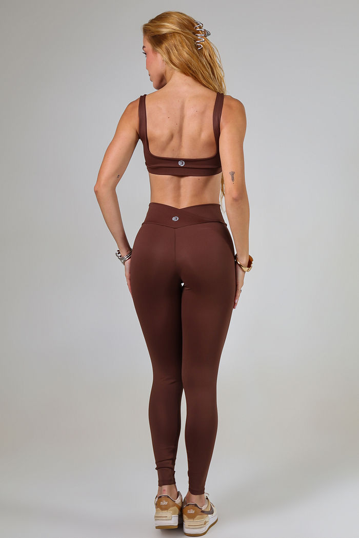 Conjunto Move Café- Legging Move +  Top Move