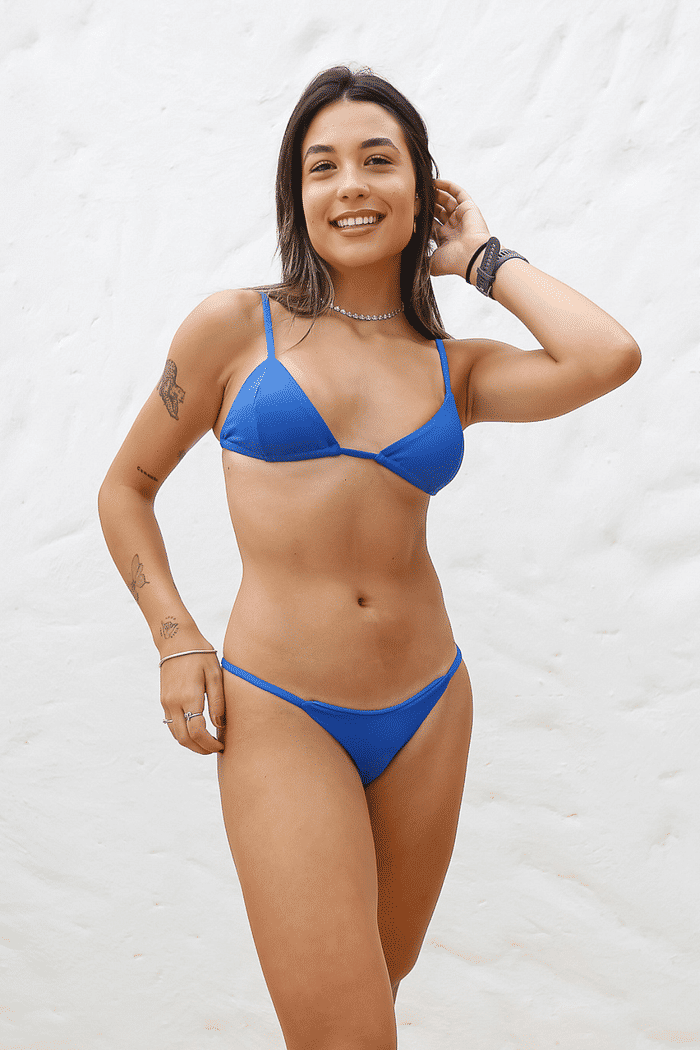 Top Sol Oceano + Calcinha Dupla Oceano