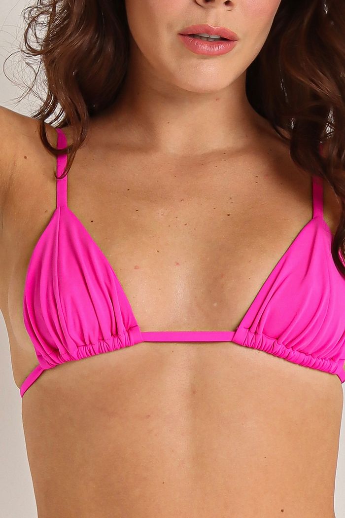 top sol Rosa Choque liso