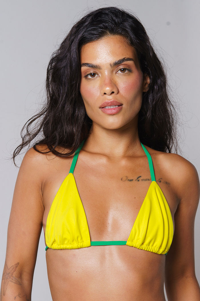 Cortininha Móvel Brasil Amarelo