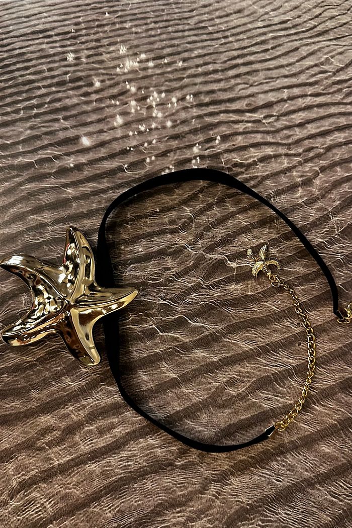 Choker Estrela do Mar Dourada