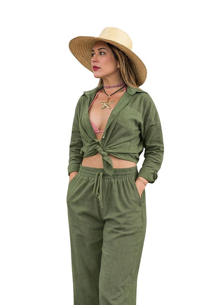 Conjunto Francesca Verde Militar