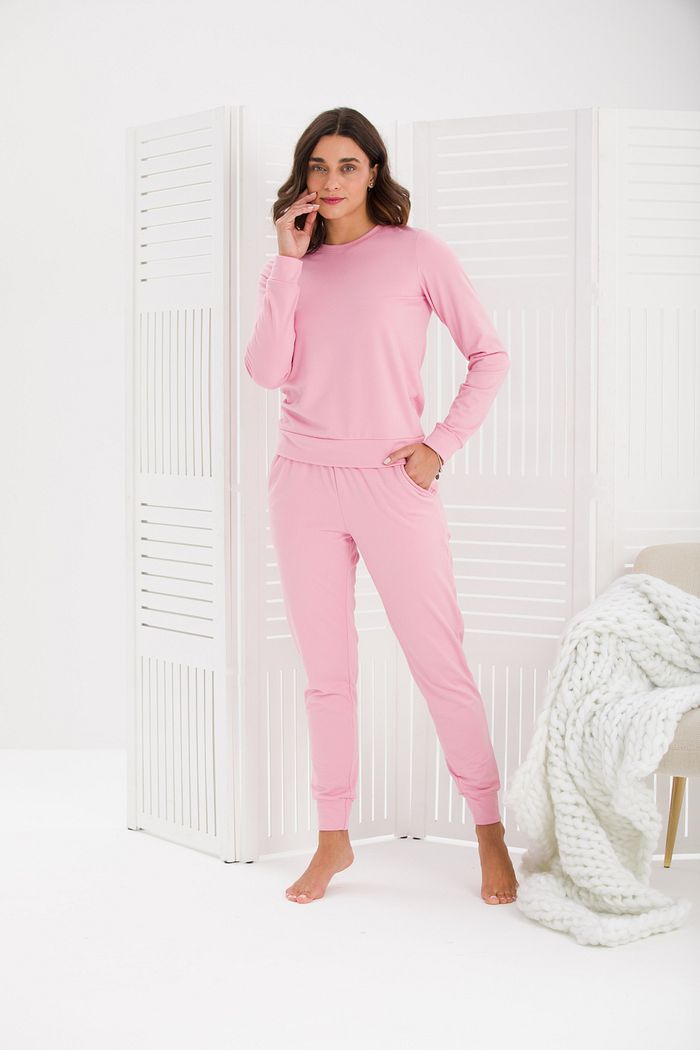 PIJAMA FEMININO TERMICO ROSA