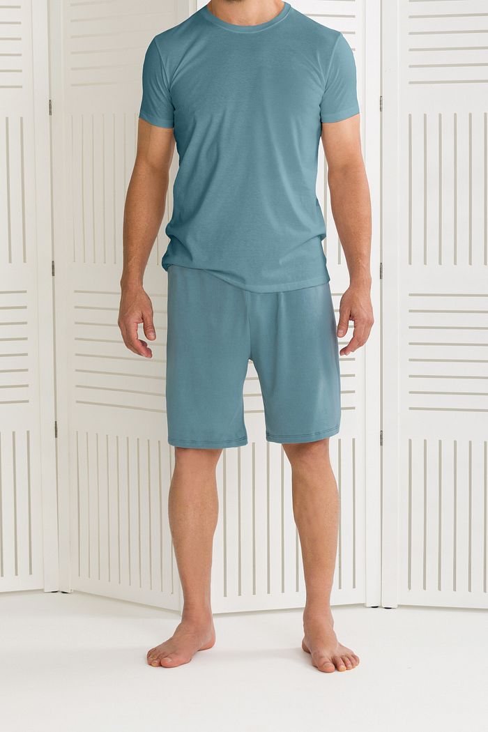 PIJAMA MASCULINO TOQUE DE PESSEGO BASIC AZUL