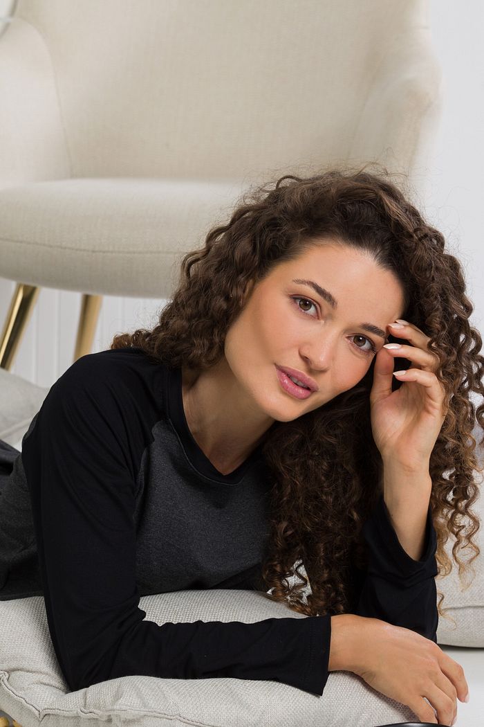 PIJAMA MANGA LONGA RAGLÃ BASIC