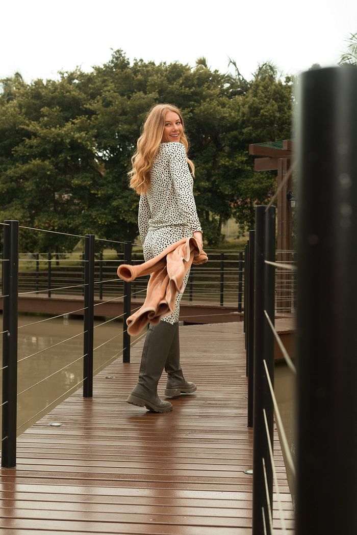 PIJAMA FEMININO MANGA LONGA CANELADO COM ESTAMPA