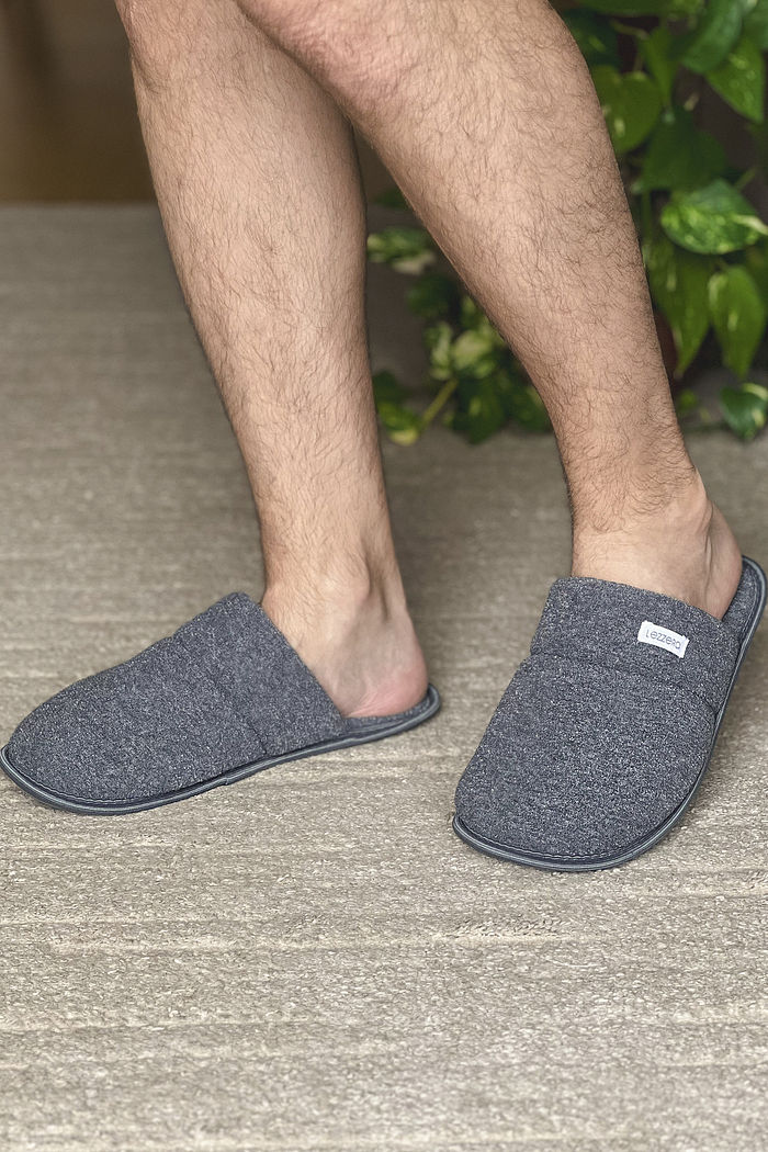 CHINELO PANTUFA CINZA CHUMBO