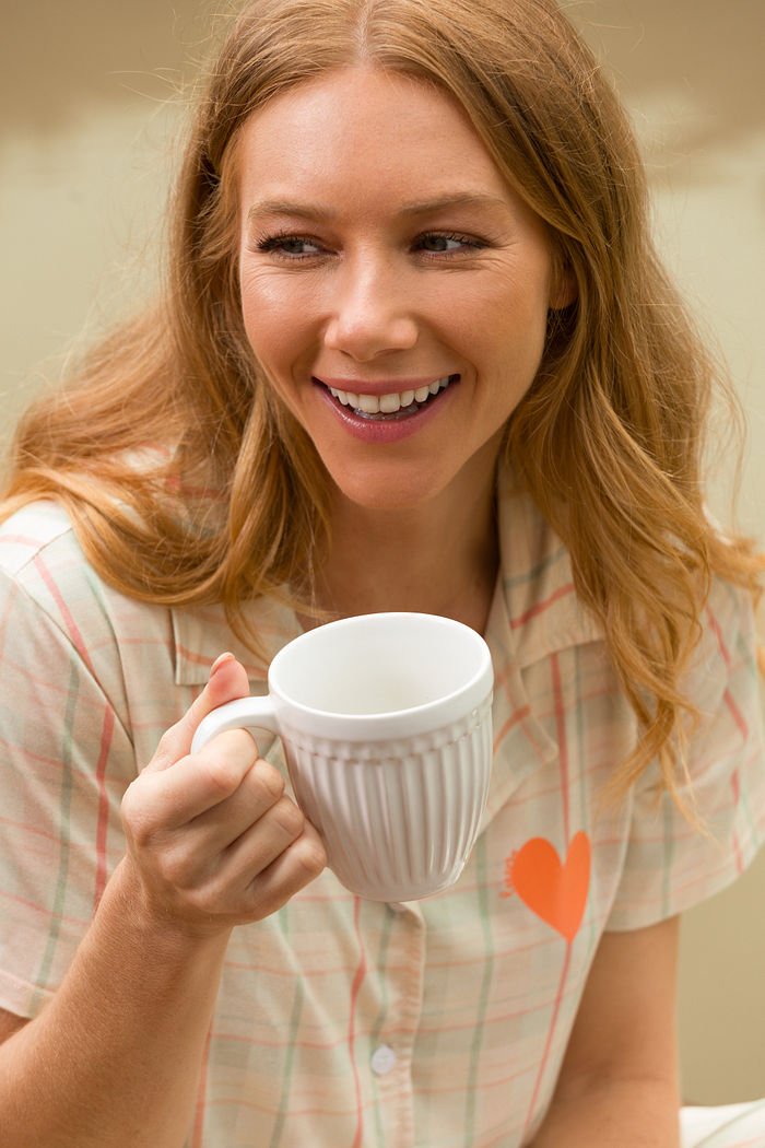 PIJAMA FEMININO ABERTURA FRONTAL XADREZ