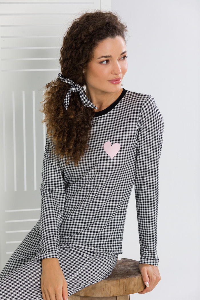 PIJAMA MANGA LONGA XADREZ