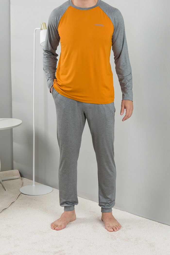 PIJAMA MASCULINO MANGA LONGA RAGLÃ