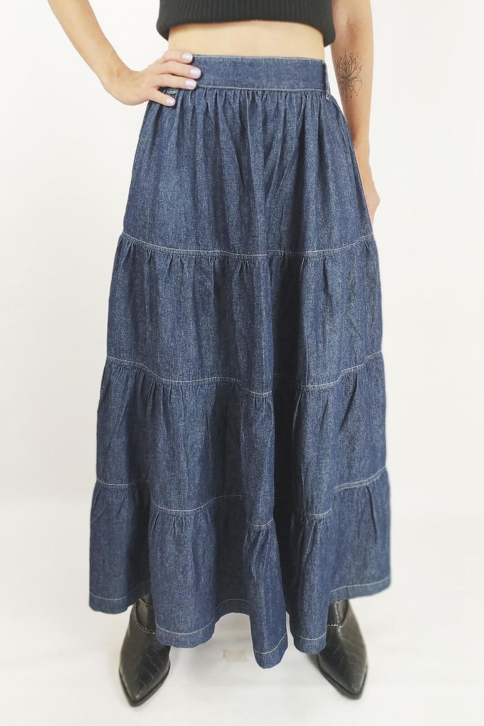 SAIA LONGA JEANS BOHO JADE