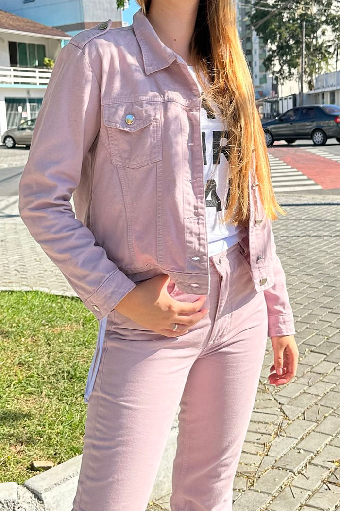 Jaqueta Jeans Lavanda Marina