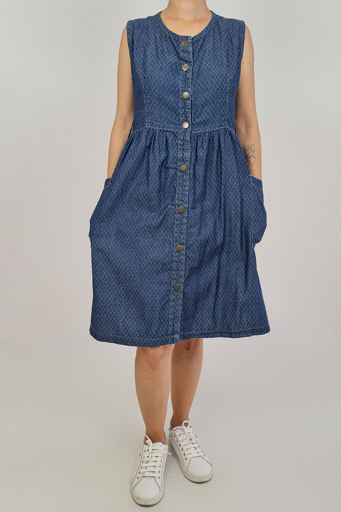 VESTIDO JEANS RISCO